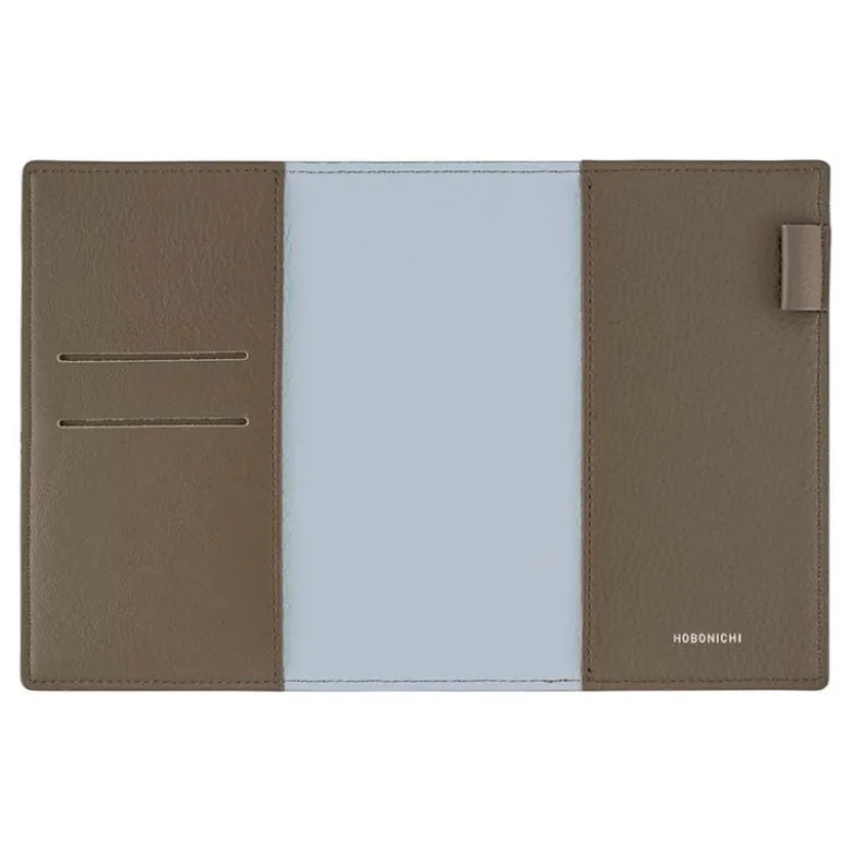 Hobonichi | Agenda Hobonichi Techo A6 Leather: Taut (Gray & Light Blue) 2027