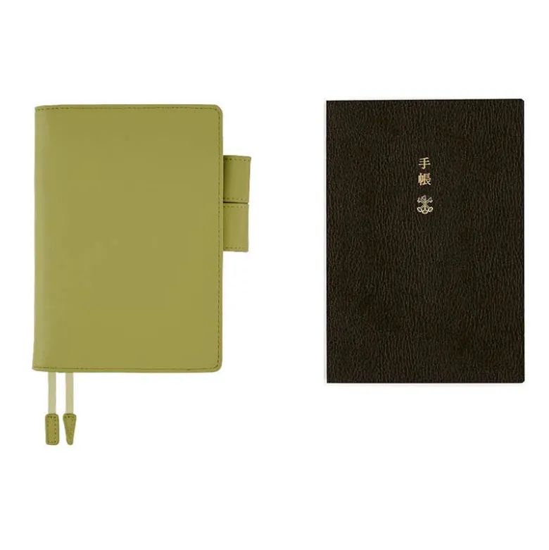 Hobonichi | Agenda Hobonichi Techo A6 Leather: Sage Green 2027