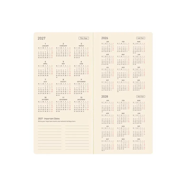 Hobonichi | Agenda Hobonichi Weeks MOTHER: Mr. Saturn Pattern 2027