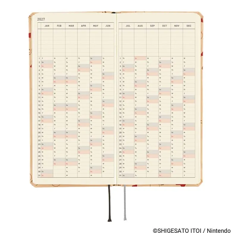 Hobonichi | Agenda Hobonichi Weeks MOTHER: Mr. Saturn Pattern 2027