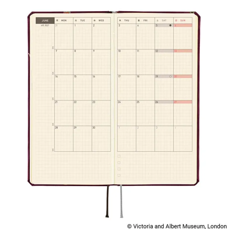 Hobonichi | Agenda Hobonichi Weeks V&A Series: Welcome to the V&A 2027