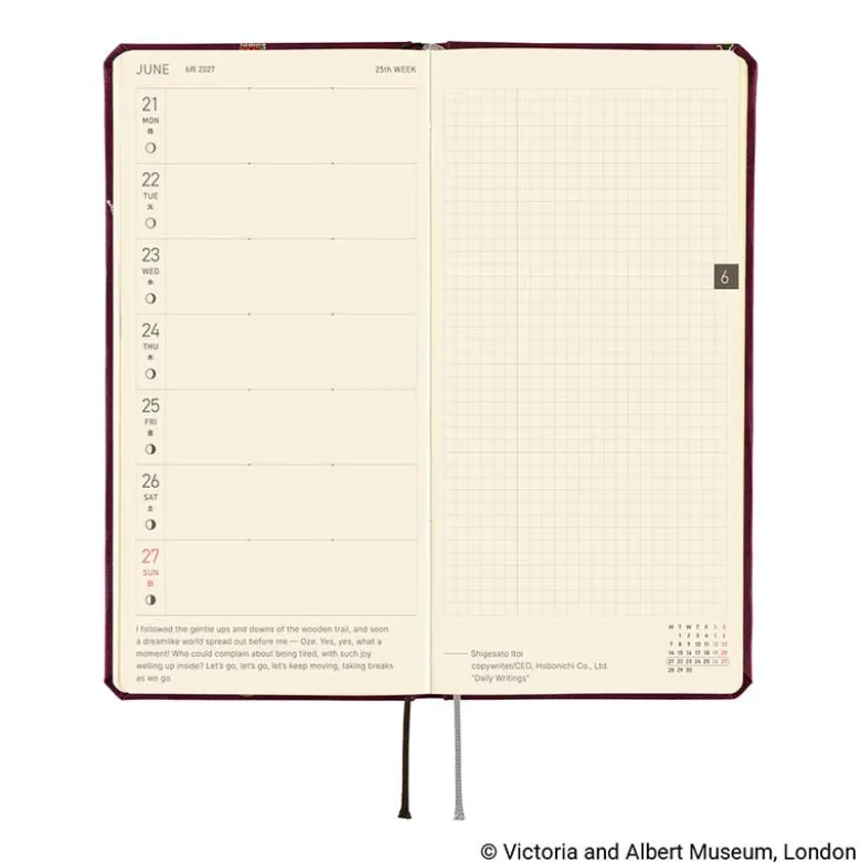 Hobonichi | Agenda Hobonichi Weeks V&A Series: Welcome to the V&A 2027