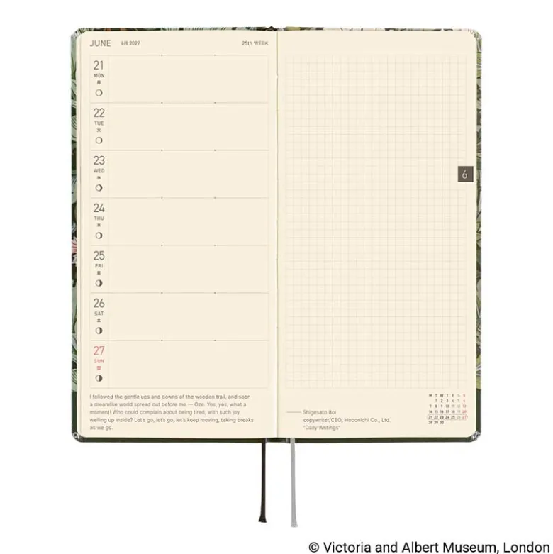 Hobonichi | Agenda Hobonichi Weeks V&A Series: Leicester 2027