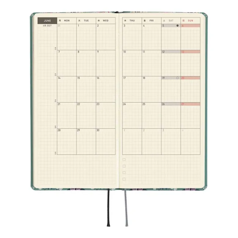 Hobonichi | Agenda Hobonichi Weeks Yumi Kitagishi: White Cat Wallpaper 2027