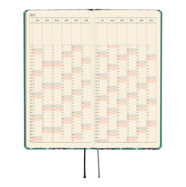 Hobonichi | Agenda Hobonichi Weeks Yumi Kitagishi: White Cat Wallpaper 2027