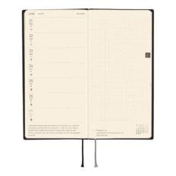 Hobonichi | Agenda Hobonichi Weeks White Line: Black 2027