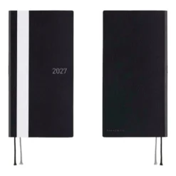 Hobonichi | Agenda Hobonichi Weeks White Line: Black 2027