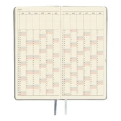 Hobonichi | Agenda Hobonichi Weeks Leather: Noble Silver 2027