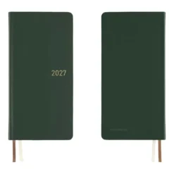 Hobonichi | Agenda Hobonichi Weeks Leather: Forest Green 2027
