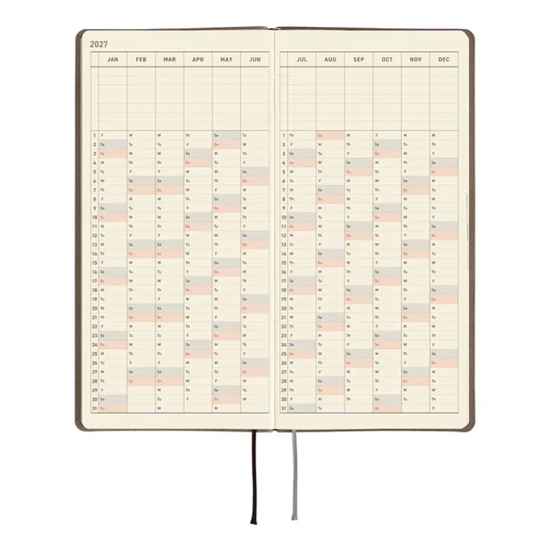 Hobonichi | Agenda Hobonichi Weeks Smooth: Cafe au Lait 2027