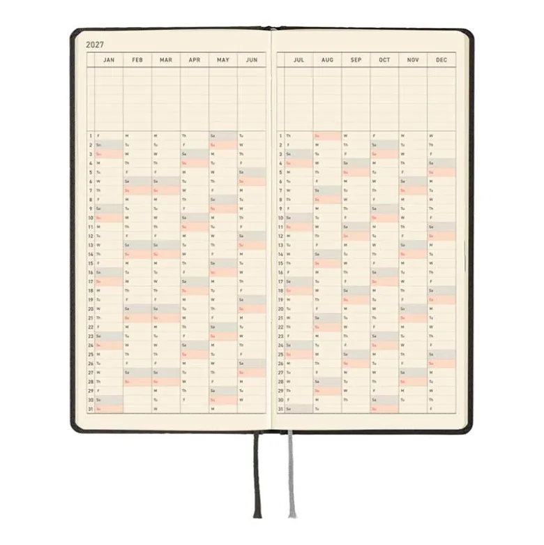 Hobonichi | Agenda Hobonichi Weeks Paper Series: Black Argyle 2027