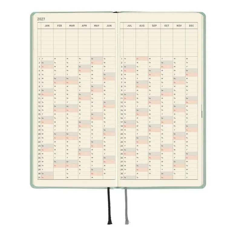Hobonichi | Agenda Hobonichi Weeks Paper Series: Frosty Jade 2027