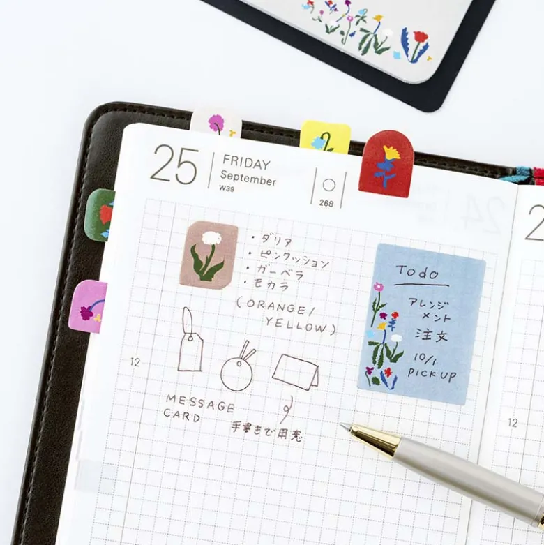 Hobonichi | Notas Adhesivas Yoshie Watanabe (Petit Bloom)