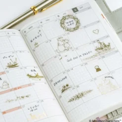 Hobonichi | Pegatinas Foil-Stamped Moomin: Adventure Log