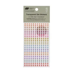 Hobonichi | Pegatinas TSUKI no IRO: Transparent Dot Stickers (3.5mm)