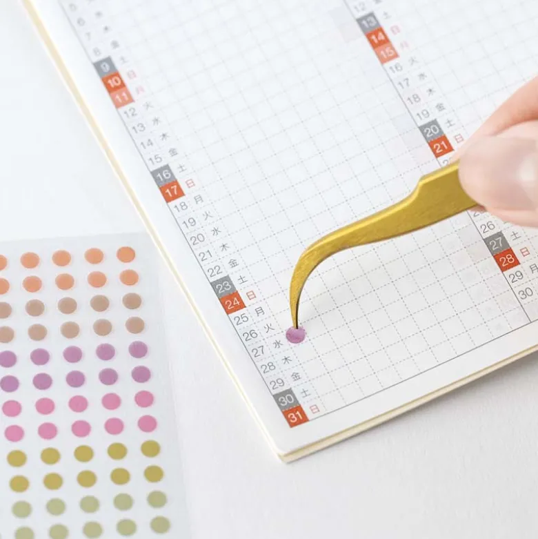 Hobonichi | Pegatinas TSUKI no IRO: Transparent Dot Stickers (3.5mm)