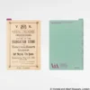 Hobonichi | Plantilla de Escritura Pencil Board A6 V&A Series (V&A’s Foundation Stone Programme)
