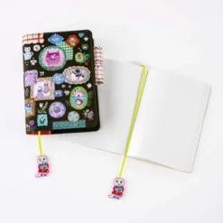 Hobonichi | Punto de Libro Clip Bordado Yumi Kitagishi White Cat