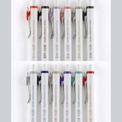 Hobonichi | Set de Bolígrafos con Funda TSUKI no IRO: Uniball One - July-Dec