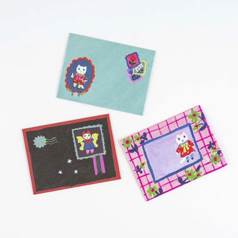 Hobonichi | Set de Cartas Mini Yumi Kitagishi: White Cat’s