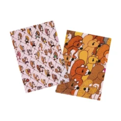 Hobonichi | Set de 2 Portafolios A5 100%ORANGE (Squirrel Squadron)