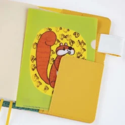 Hobonichi | Set de 2 Portafolios A6 100%ORANGE (Squirrel’s Moving Day)