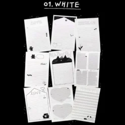 Iconic | Bloc de Notas Doodle White