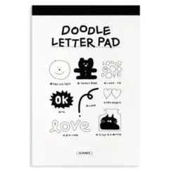 Iconic | Bloc de Notas Doodle White