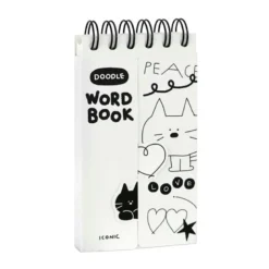 Iconic | Cuaderno de Vocabulario Doodle White