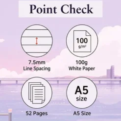 Iconic | Cuaderno lsangjip A5 Slow Days (Rayas)