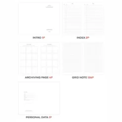 Iconic | Cuaderno Solitude B6 Lemon Icing (Cuadros)