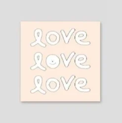 Iconic | Mini Tarjeta de Felicitación Doodle Love Love Love