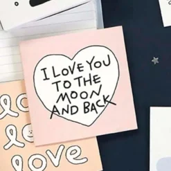 Iconic | Mini Tarjeta de Felicitación Doodle Love You To The Moon