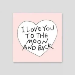 Iconic | Mini Tarjeta de Felicitación Doodle Love You To The Moon