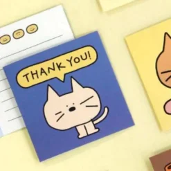 Iconic | Mini Tarjeta de Felicitación Doodle Thank You Navy