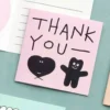 Iconic | Mini Tarjeta de Felicitación Doodle Thank You Pink