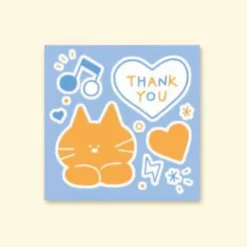 Iconic | Mini Tarjeta de Felicitación Doodle Thank You Sky Blue