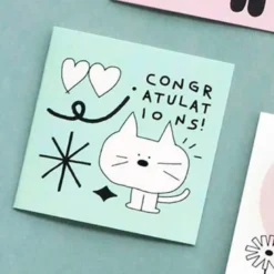 Iconic | Mini Tarjeta de Felicitación Doodle Congratulations Mint