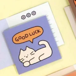 Iconic | Mini Tarjeta de Felicitación Doodle Good Luck Purple