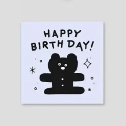 Iconic | Mini Tarjeta de Felicitación Doodle Happy Birthday Blue