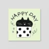 Iconic | Mini Tarjeta de Felicitación Doodle Happy Day Green
