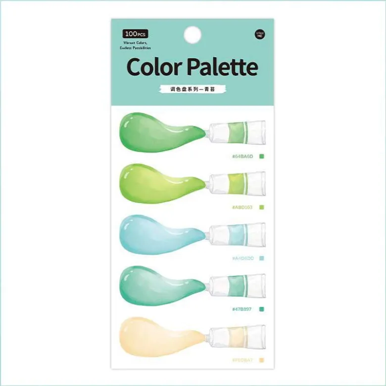 Infeel.me | Notas Adhesivas Color Palette Green