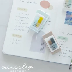 Kanmido | Mini Clip con Marcapáginas Coco Fusen Misty Pink