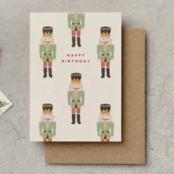 Katie Leamon | Mini Tarjeta de Cumpleaños Nutcracker Soldiers