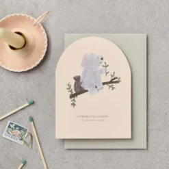 Katie Leamon | Tarjeta de Felicitación Koala Congratulations New Baby