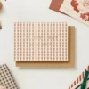 Katie Leamon | Tarjeta Navidad Rose Gingham