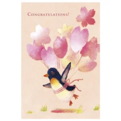 Kenaf | Postal Penguin Congratulations Cherry Blossom