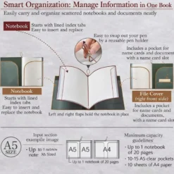 King Jim | Cuaderno Archivador Filing Note A5 Green
