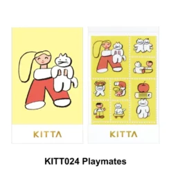 King Jim | Pegatinas Sellos Precortados KITTA Clear Playmates