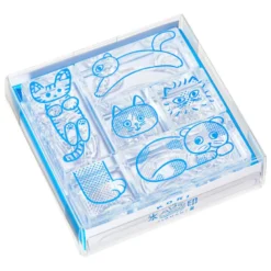 King Jim | Set de 6 Sellos Transparentes Kori Jirushi Cat Set